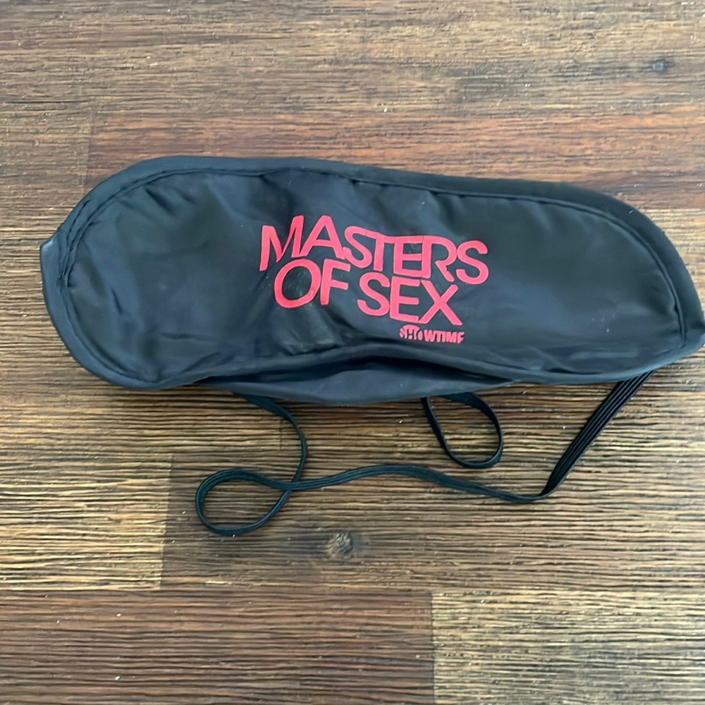 Masters of Sex blindfold/sleeping mask